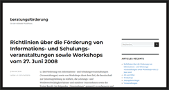 Desktop Screenshot of beratungsfoerderung.info