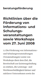 Mobile Screenshot of beratungsfoerderung.info